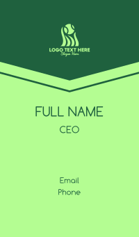 Green Tennis Grass Business Card Design