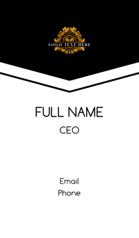 Luxury Deluxe Ornament Business Card Design