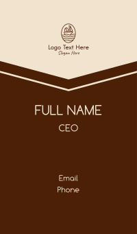 Coffee Bean Sail  Business Card Design