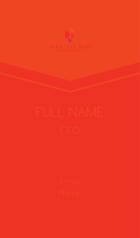 Orange Tie R Business Card Design