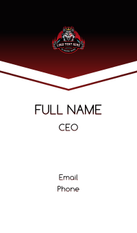 Shield King Wolf Esport Business Card Design