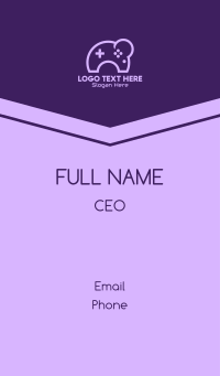 Purple Moon Controller Business Card Design