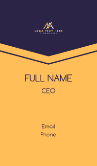 Corporate N & A Letter Business Card Design