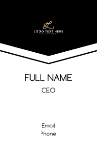  Elegant Stylish Simple Letter L Business Card Design