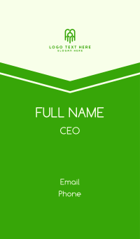 Green Arch Tree Business Card Design