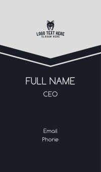 Mad Wolf Gaming Character Business Card Design