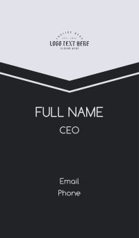 Simple Gothic Wordmark Business Card Design