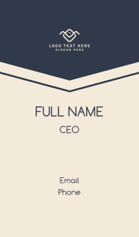 White Star Badge Letter M Business Card Design