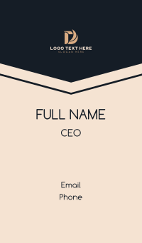 Swoosh Business Letter D Business Card Design