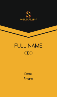 Business Enterprise Letter S Business Card Design