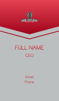 Wild Wolf Gaming Character Business Card Design