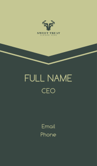 Eco Bull Leaf Business Card Design