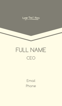Creative Handwritten Wordmark Business Card Design