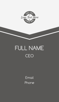 Apparel Circle Emblem Business Card Design