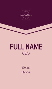 Beauty Aesthetic Wordmark Business Card Design