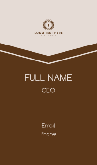 Brown Pottery Letter  Business Card Design