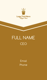 Coffee Crown  Business Card Design