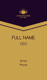 Gold Lamp Wellness Business Card Design