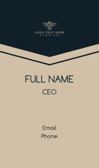 Owl King Business Business Card Design