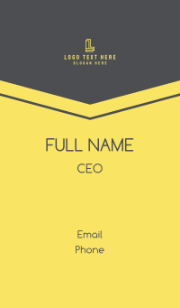 Yellow Letter L Agency Business Card Design