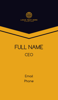 Yellow King Moon Business Card Design