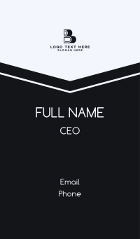 Business Company Letter B Business Card Design