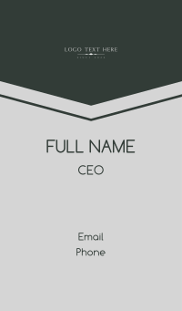 Elegant Serif Wordmark Business Card Design