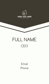 Smiling Ghost Character Business Card Design