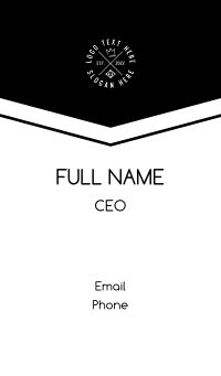 Hipster Fashion Business Card Design