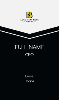 Generic Letter NB Business Card Design