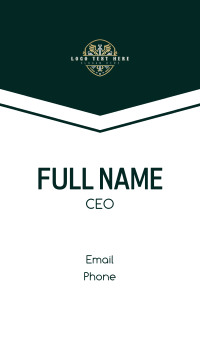 Paramedic Caduceus Shield Business Card Design