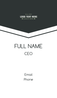 Generic Company Wordmark Business Card Design