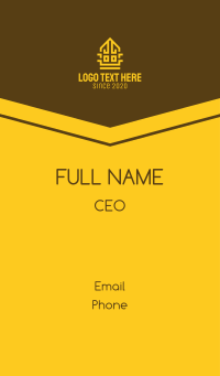 Golden Temple House Business Card Design