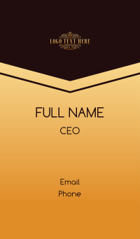 Luxury Monoline Crown Business Card Design