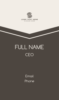 Business Company Letter S Business Card Design