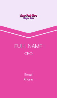 Purple Bubblegum Wordmark  Business Card Design