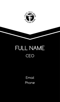 Swoosh Wave Company Letter F Business Card Design