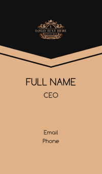 Luxury Crown Event Business Card Design