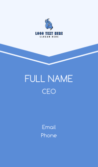 Blue Bird Fang Business Card Design