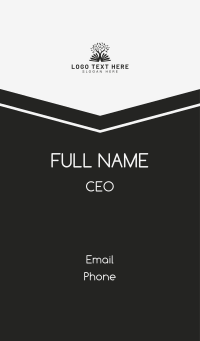 Eco Tree Pages Business Card Design