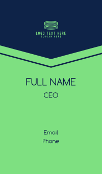 Sustainable Company Letter S Business Card Design