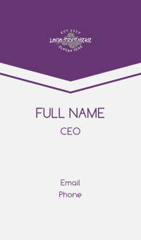 Purple Mural Graffiti Business Card Design