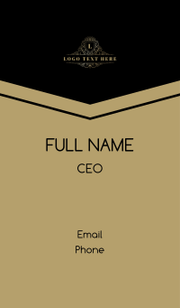 Luxury Ornamental Shield Business Card Design