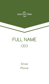 Minimalist Natural Wordmark Business Card Design