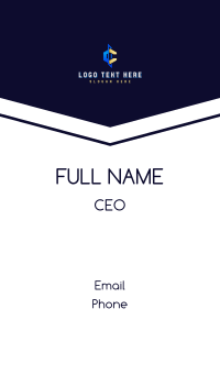 Creative Business Letter C  Business Card Design