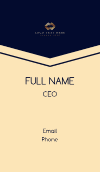 Business Geometric Letter C Business Card Design