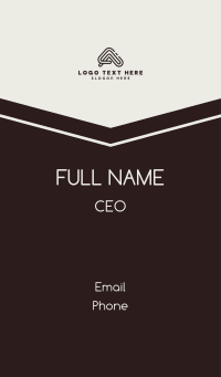 Creative Company Letter A Business Card Design