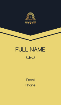 Luxury Crown Royalty Business Card Design