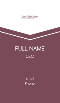 Beauty Cursive Wordmark Business Card Design