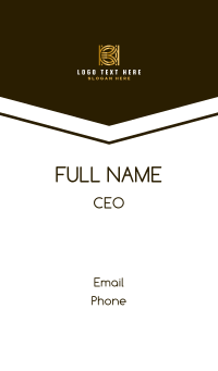 Elegant Business Letter K Business Card Design